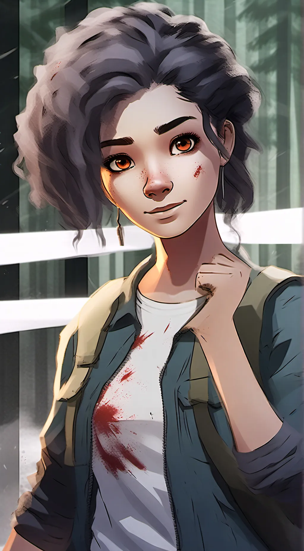 ai character: Twd gsme clem background