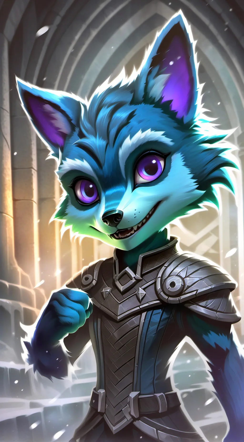 ai character: moon background