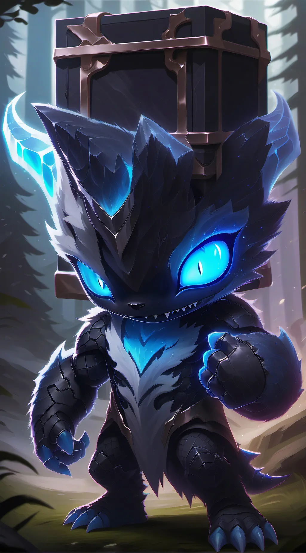 ai character: Baby Monster background