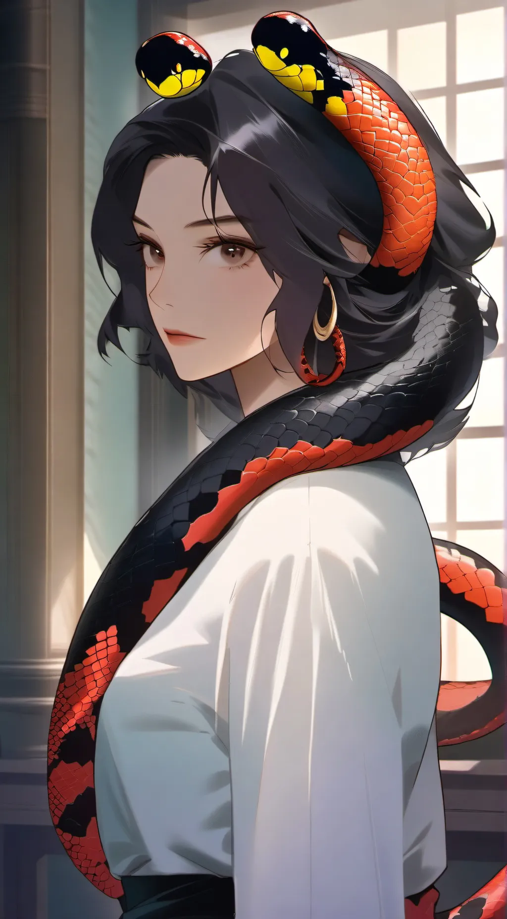 ai character: Coral Spirit Snake background