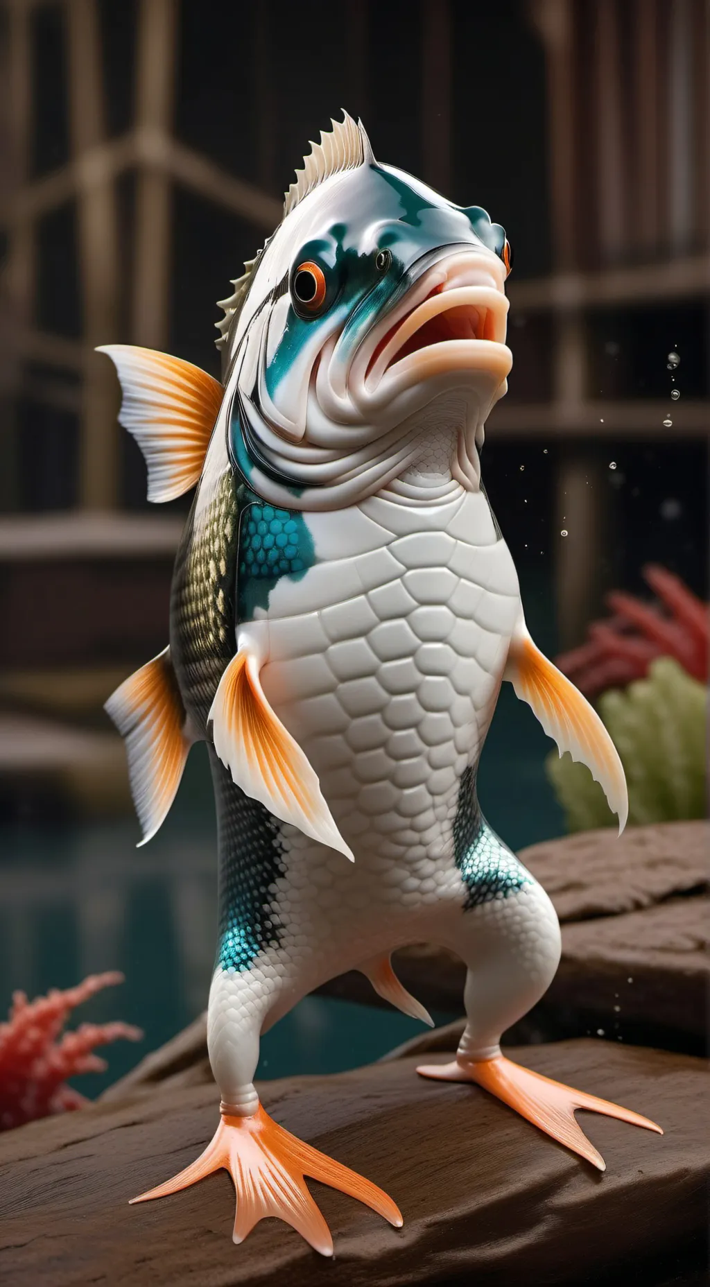 ai character: feesh background