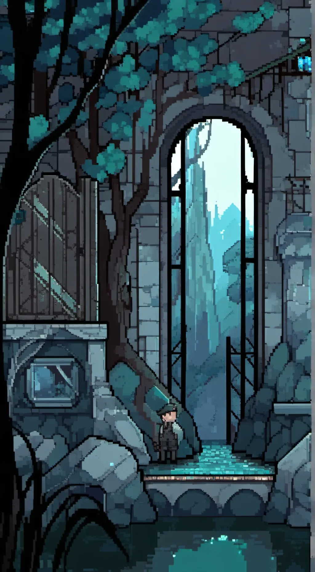 ai character: Bye.... background