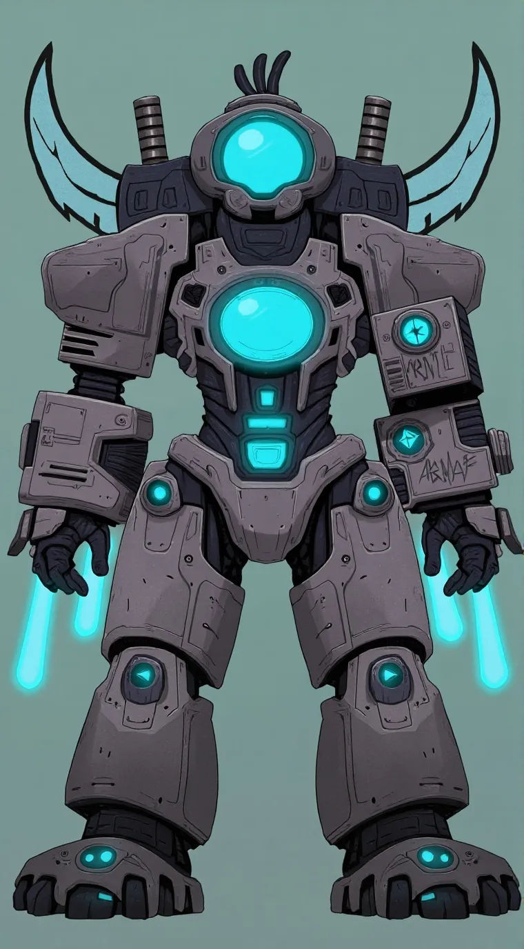 ai character: Titan camera man  background
