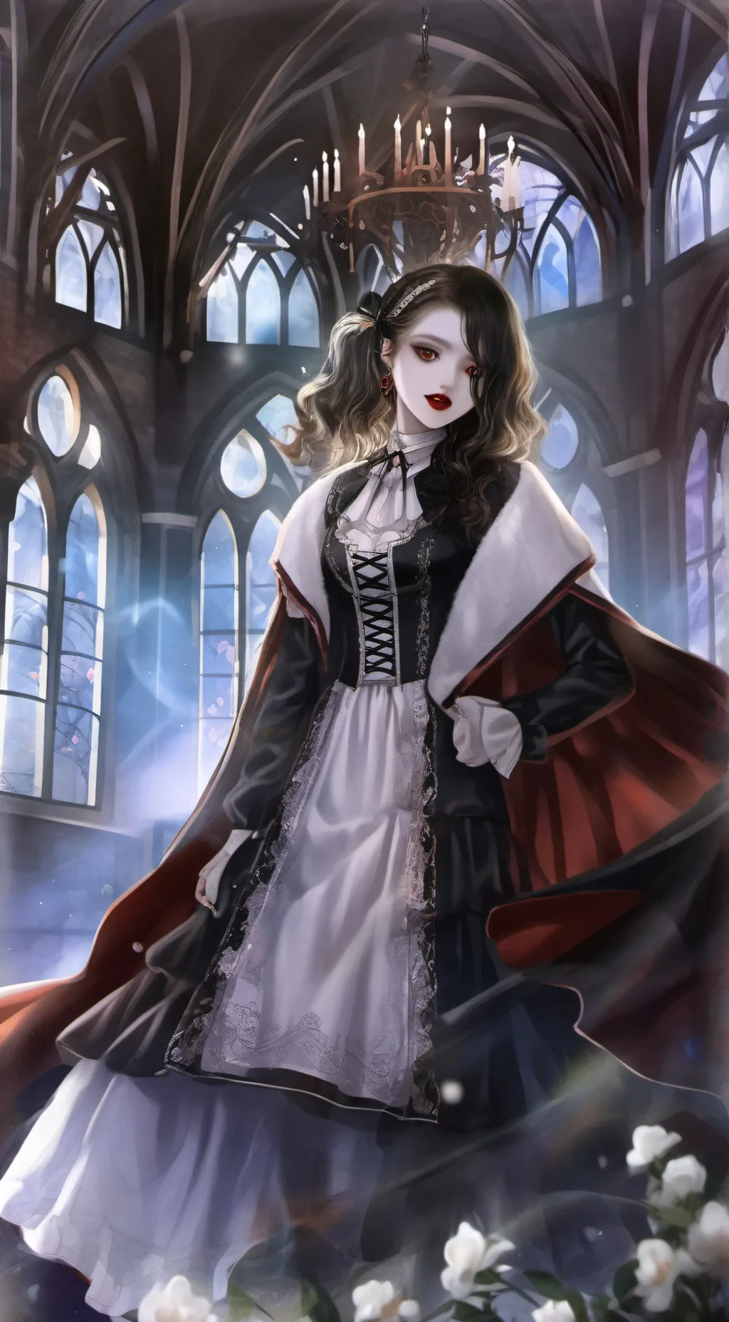 ai character: mha vamp masquerad background