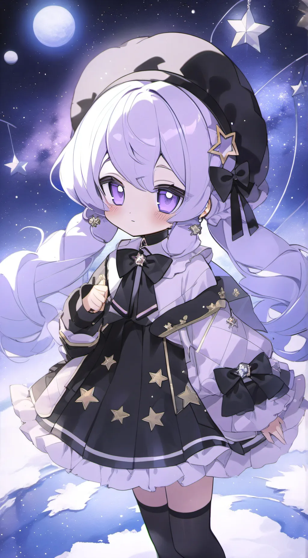 ai character: Astro gives birth  background