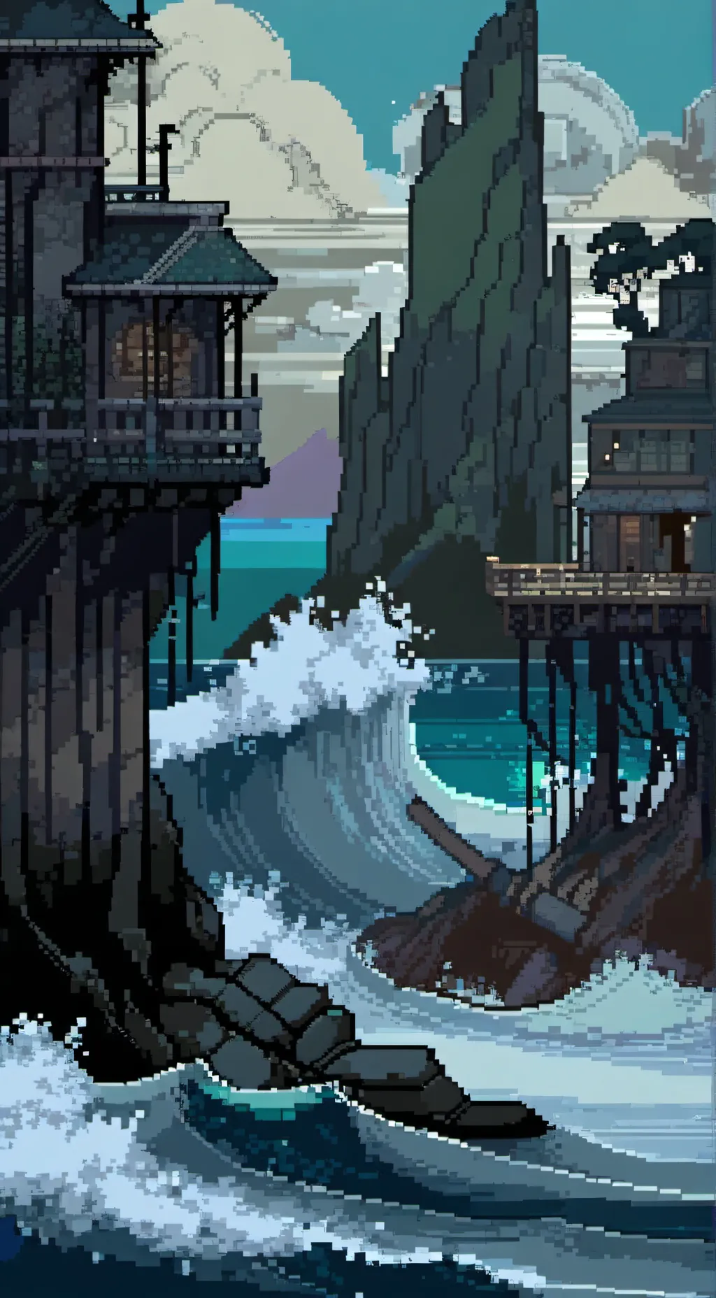 ai character: Ocean Terror AU!! background