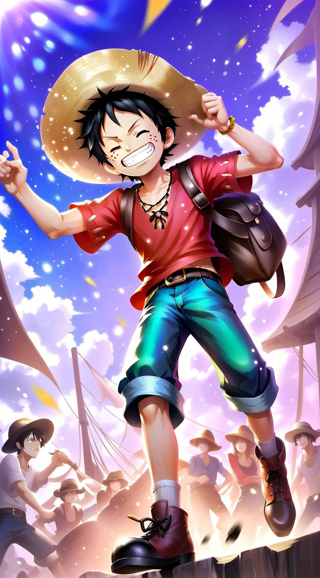 ai character: Thunder Red Return background