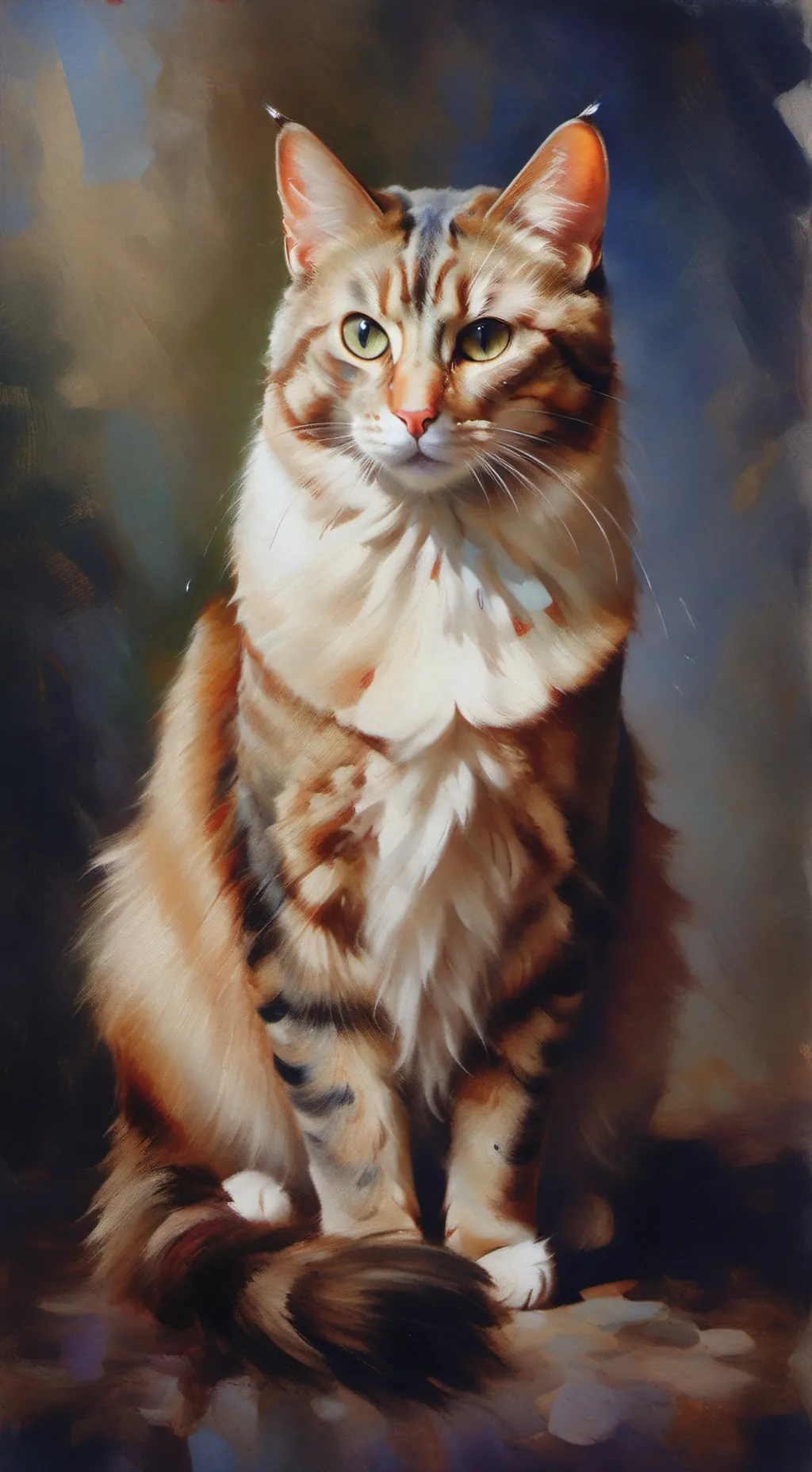 ai character: mama cat background