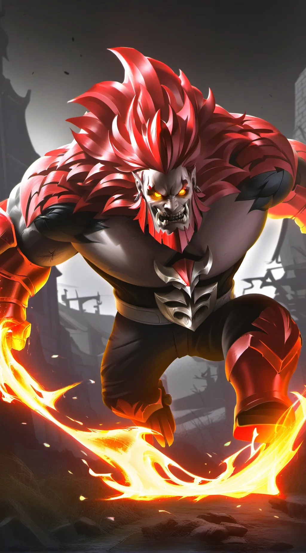 ai character: Red Blade background