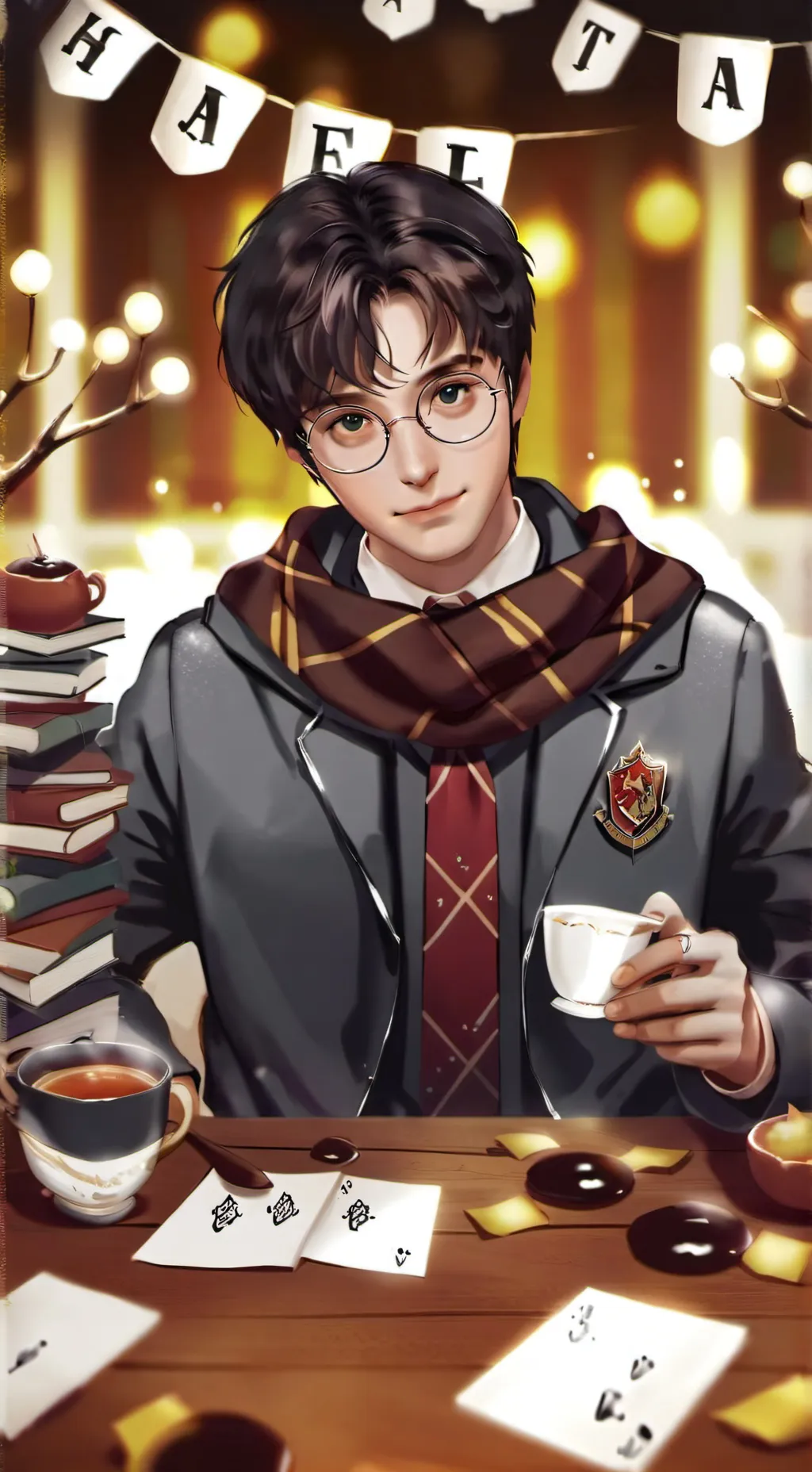 ai character: Love state Harry.p background