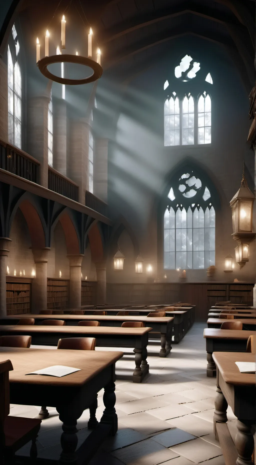ai character: Hogwarts  background