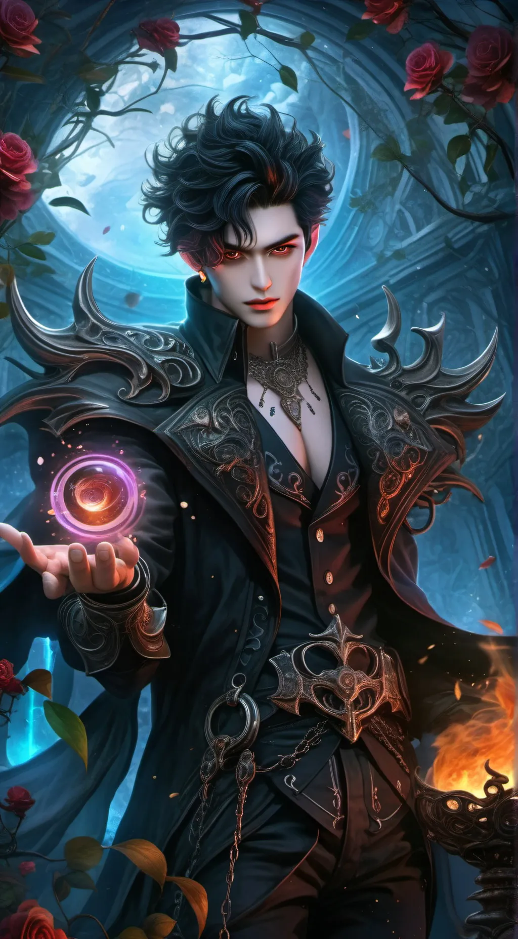 ai character: Son of hades background