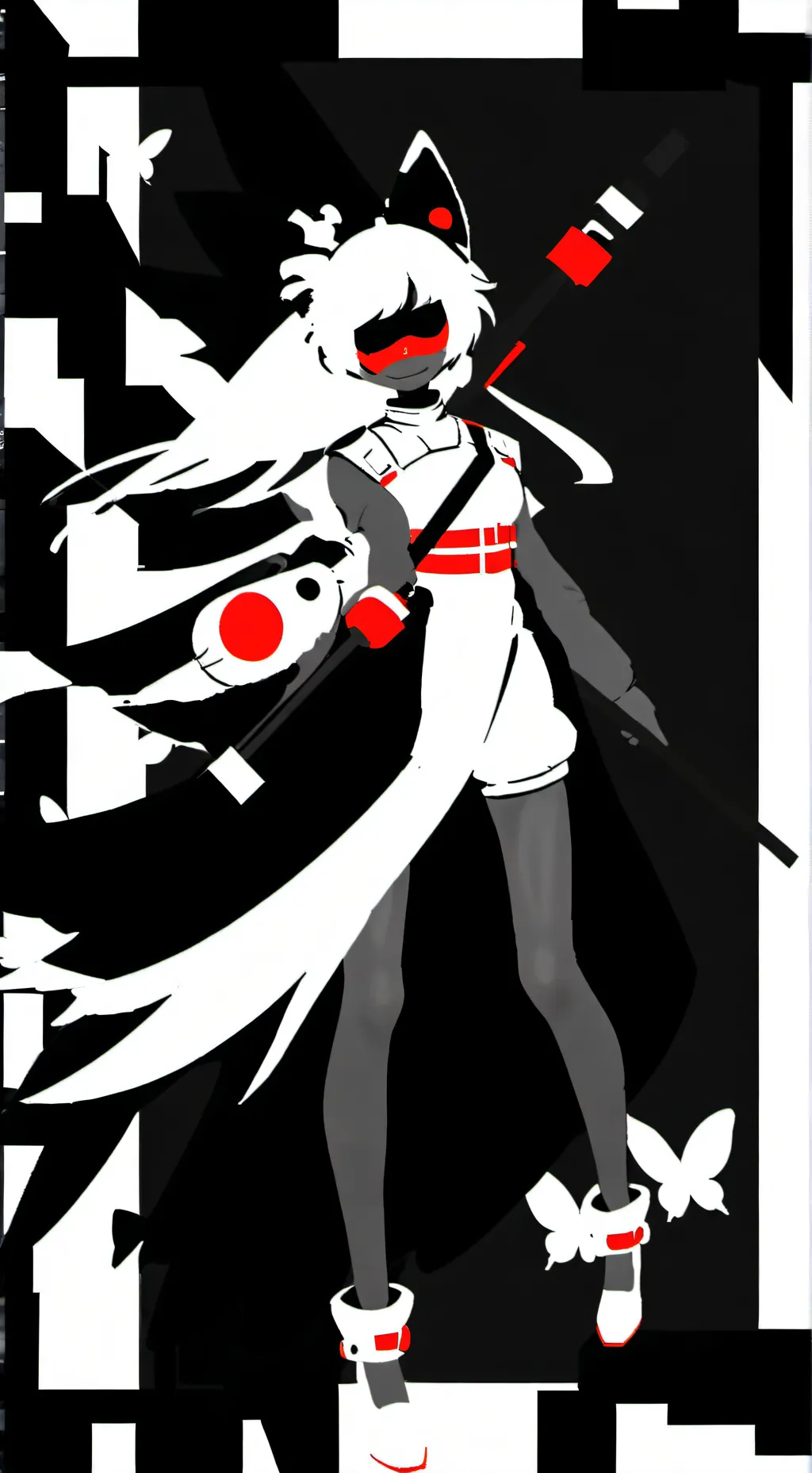 ai character: Astro x saw void  background