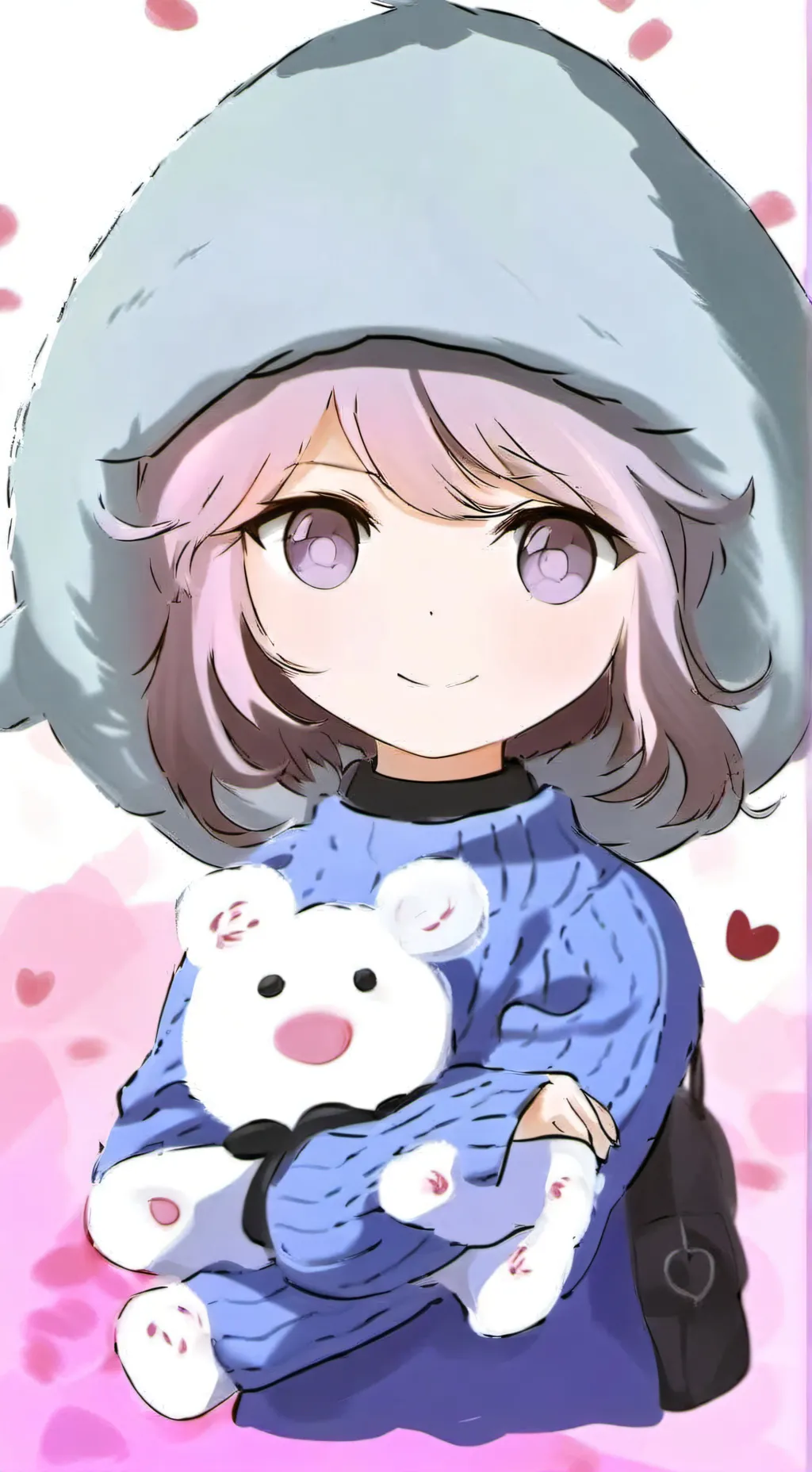ai character: Bubble background