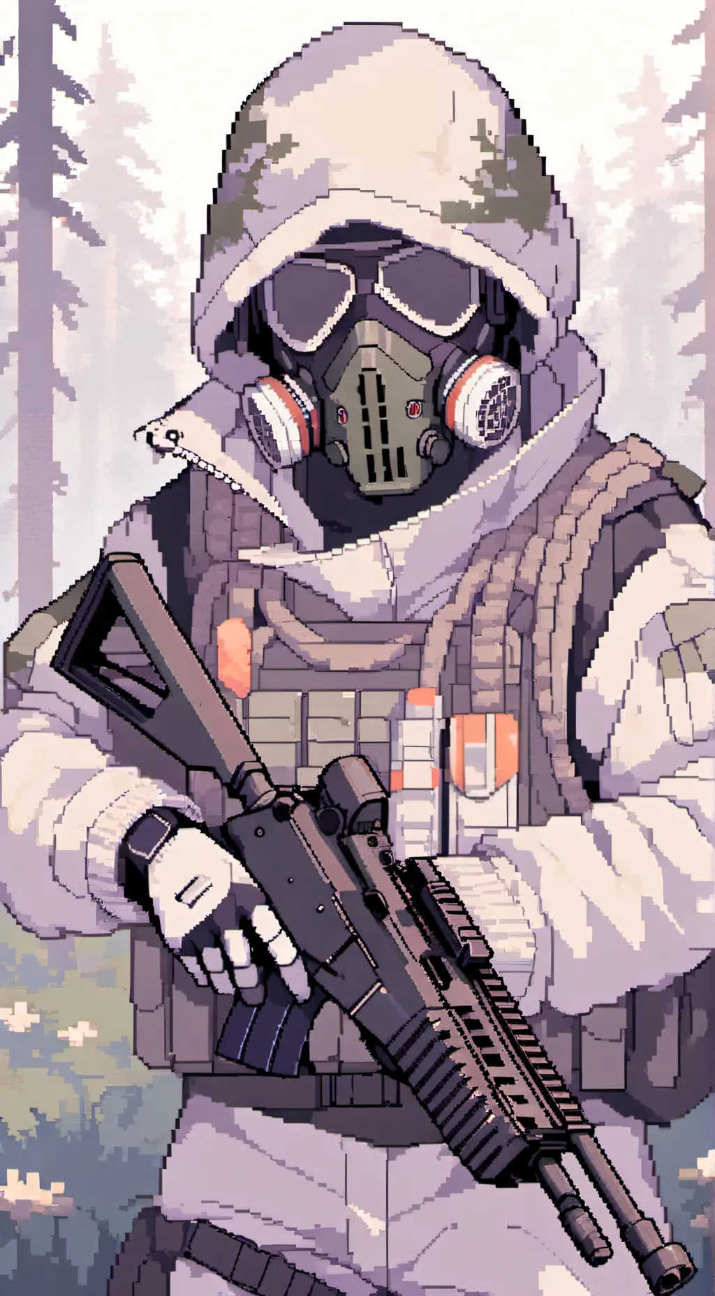 ai character: Anti-furry soldier background