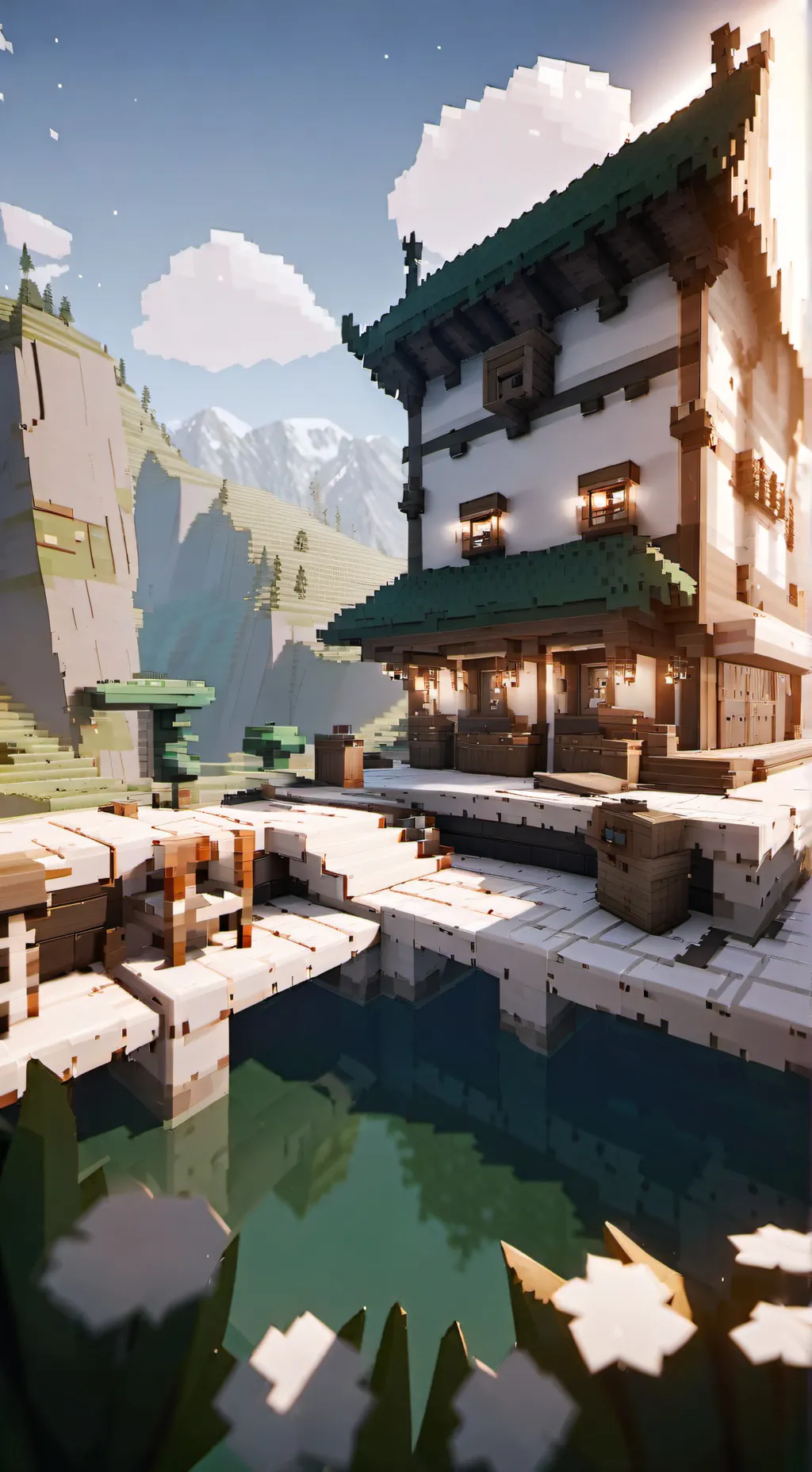ai character: Mha Minecraft background