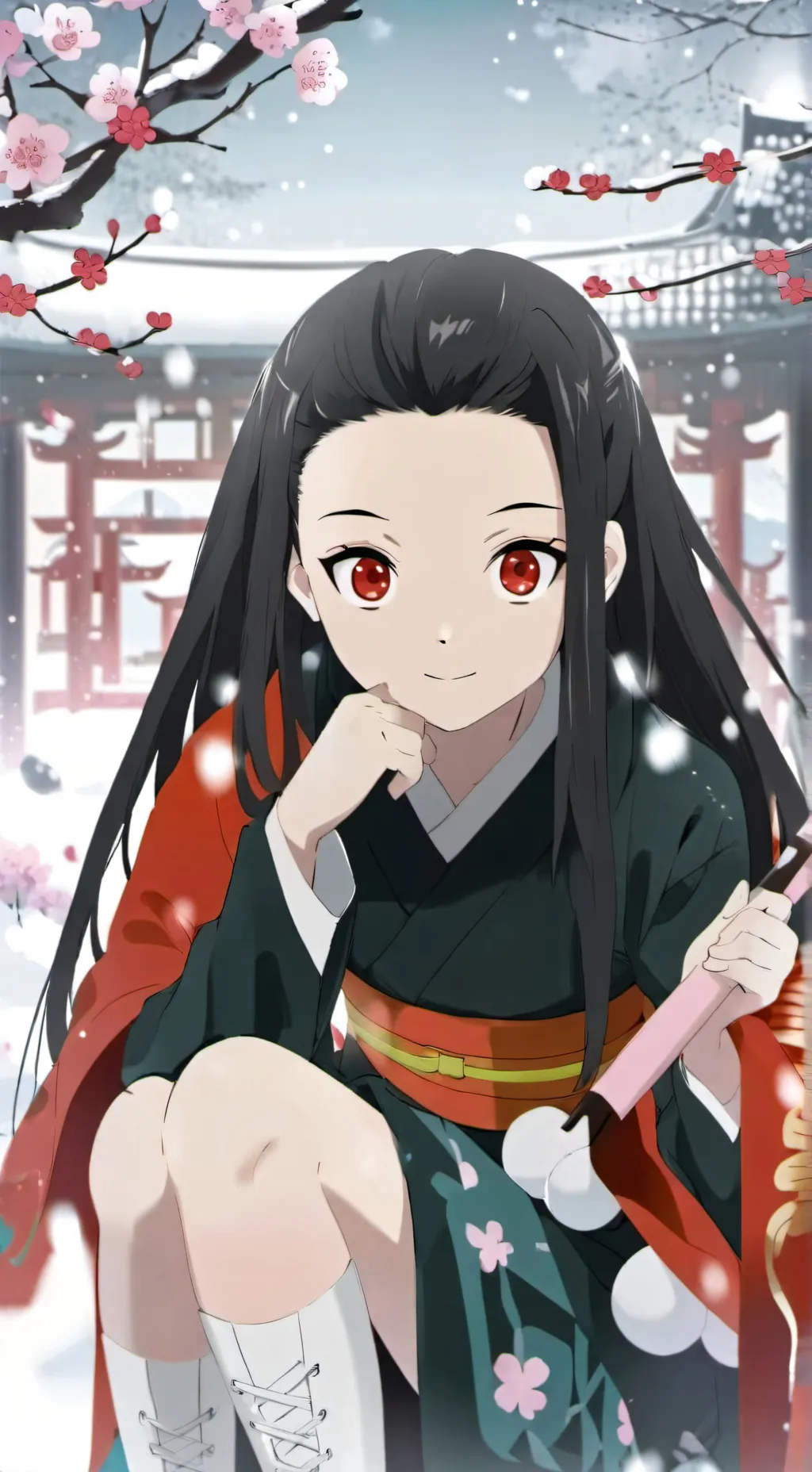ai character: Nezuko background