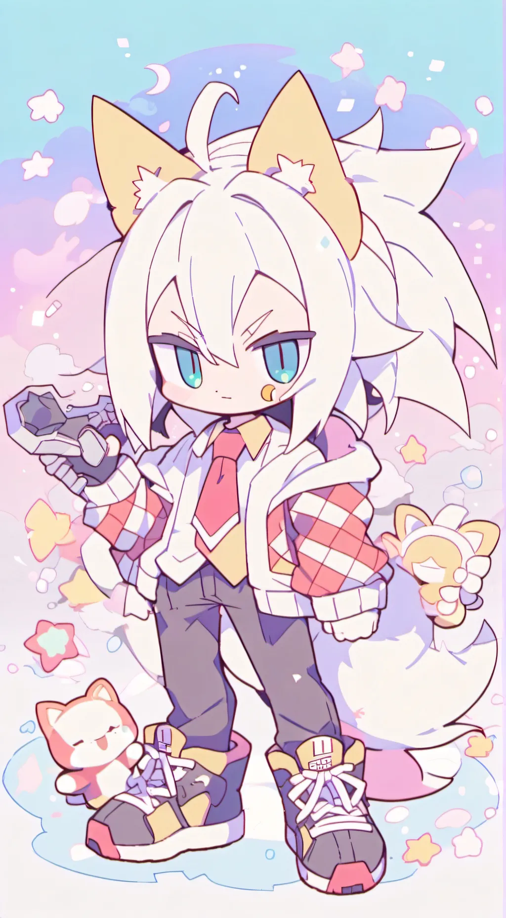 ai character: Tails.exe background