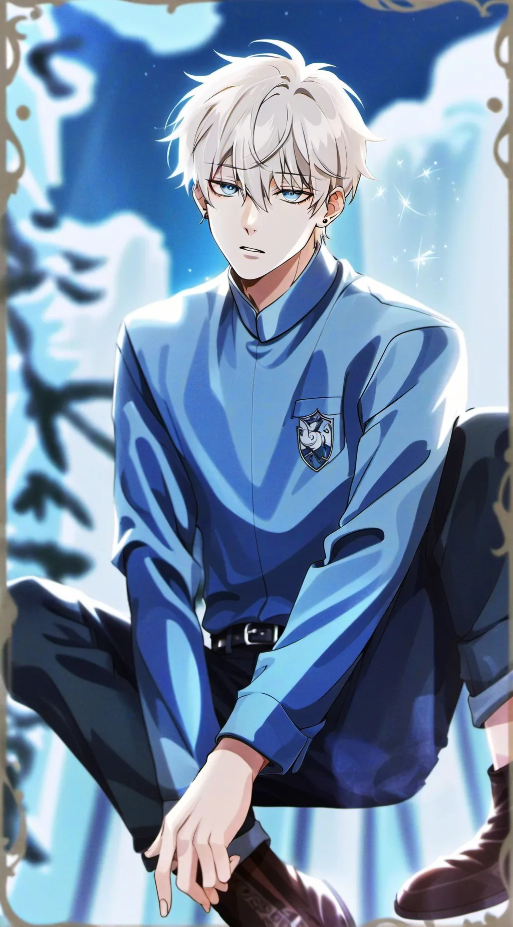ai character: gay  background