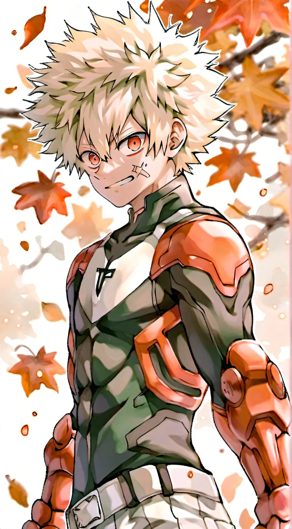 ai character: katsuki bakugo  background