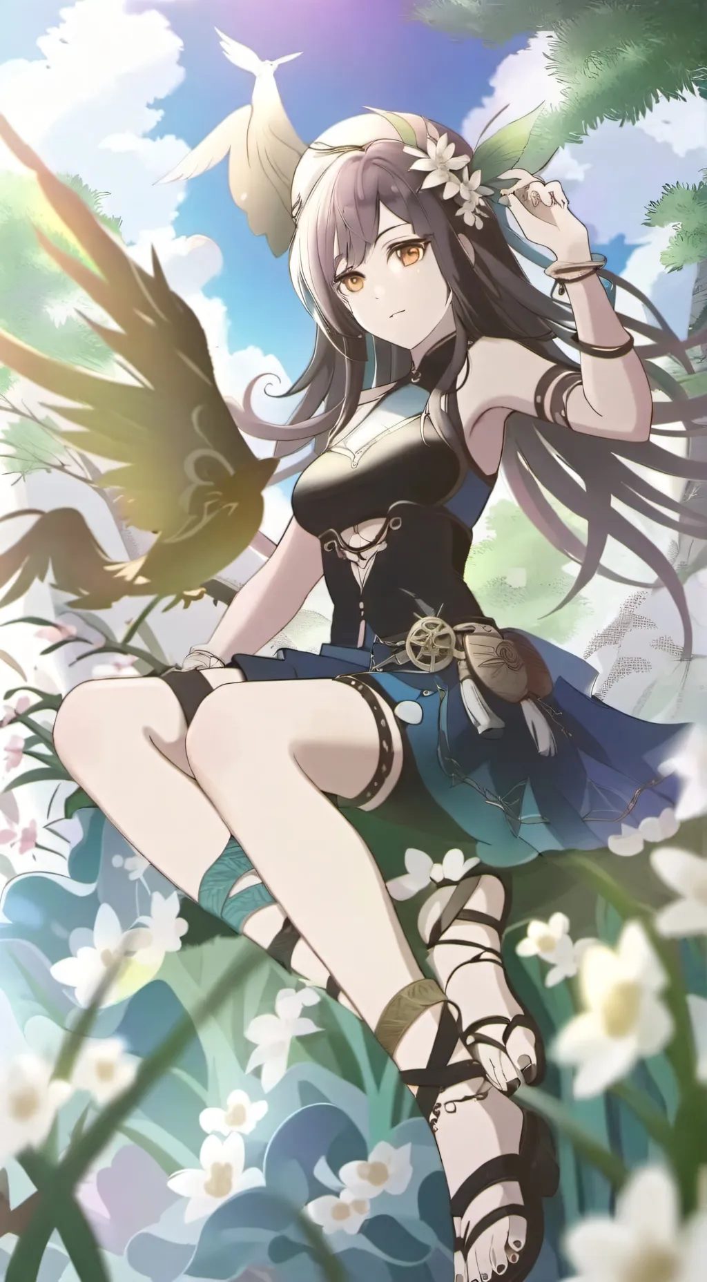 ai character: kitty  background