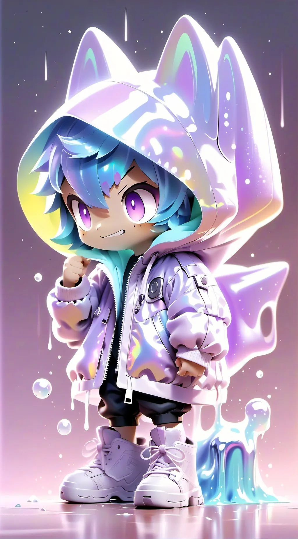 ai character: colior background