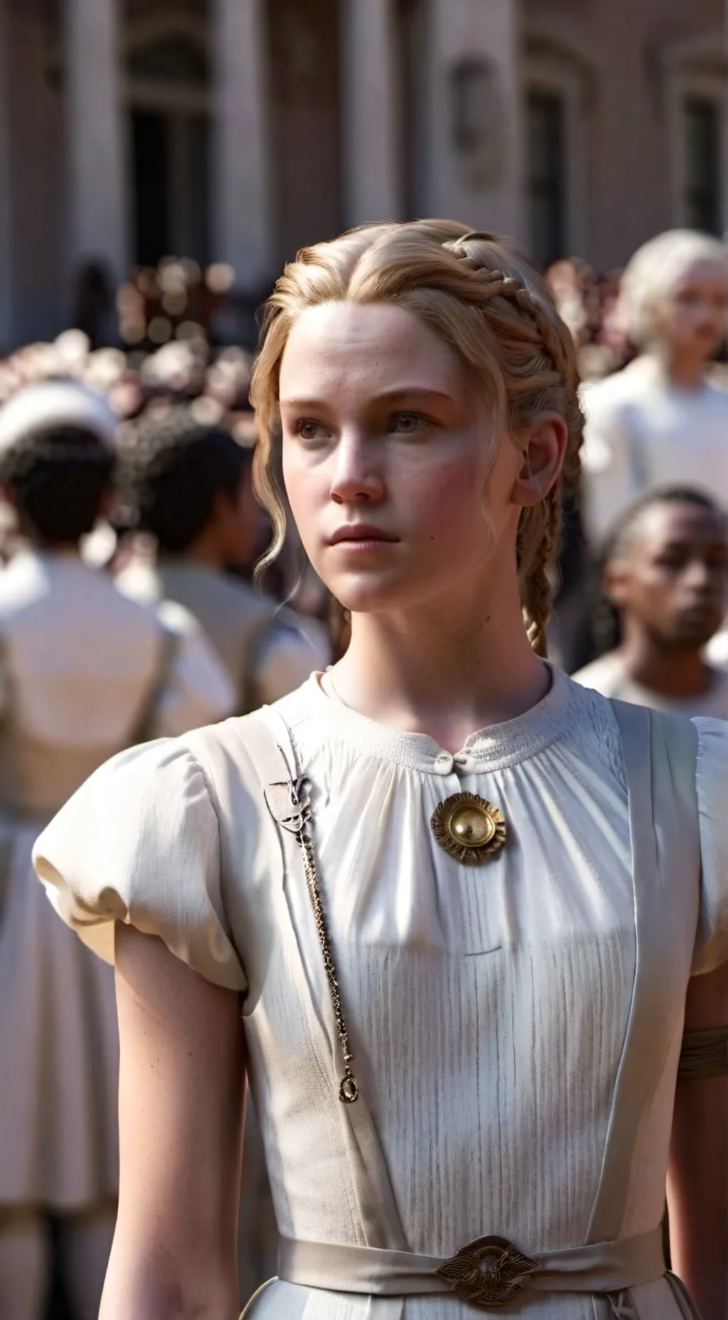 ai character: Primrose everdeen  background