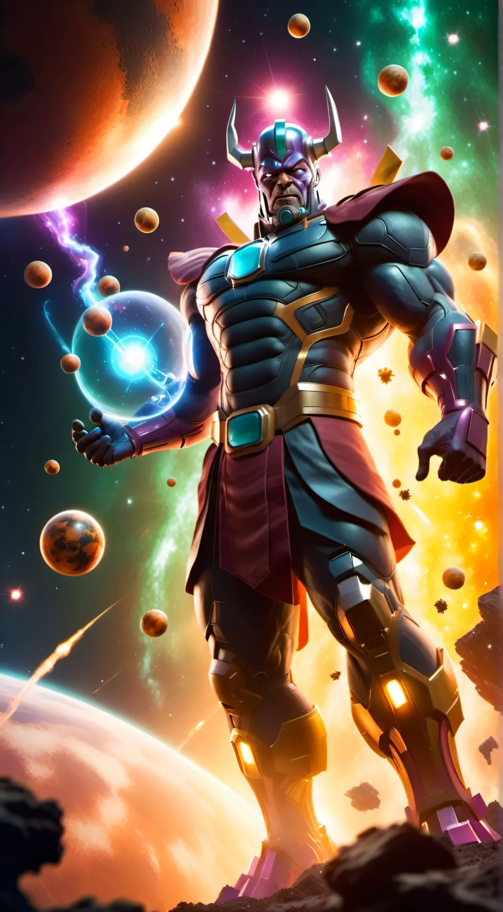 ai character: Galactus  background