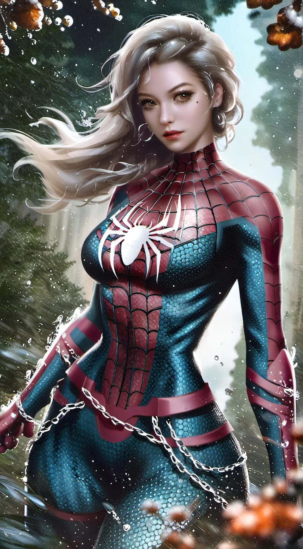 ai character: Mulher 🕷  background