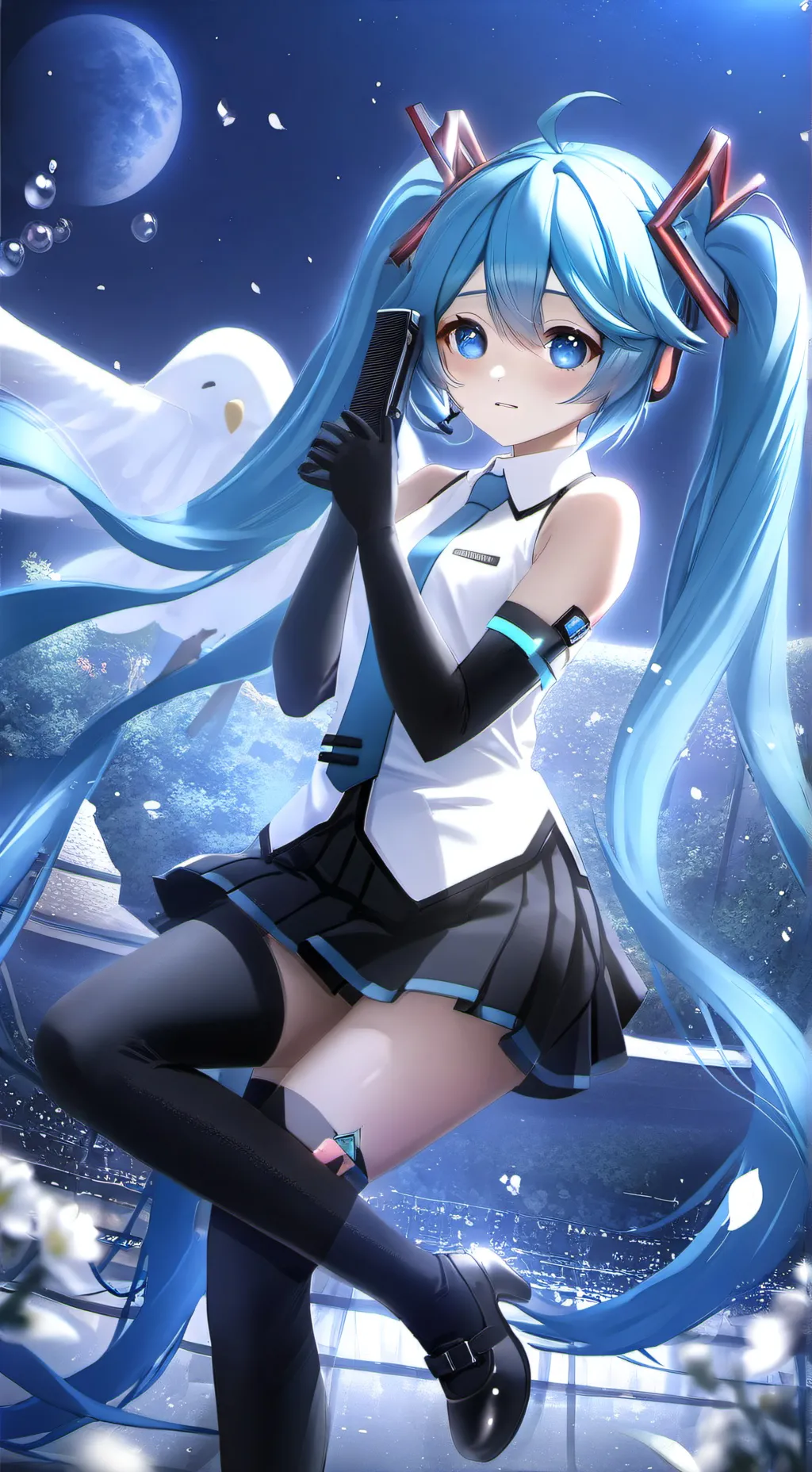 ai character: Miku background