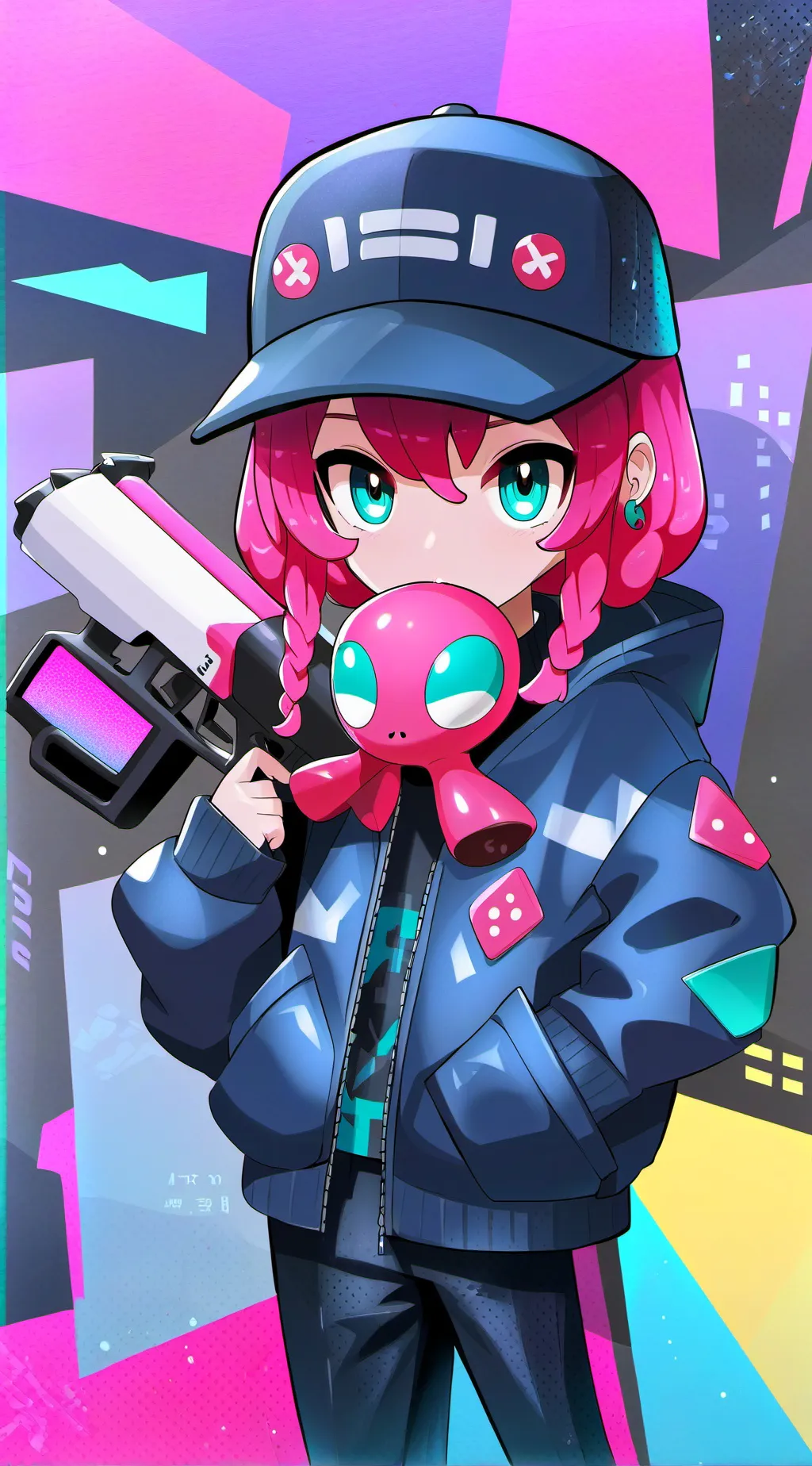 ai character: squid games background