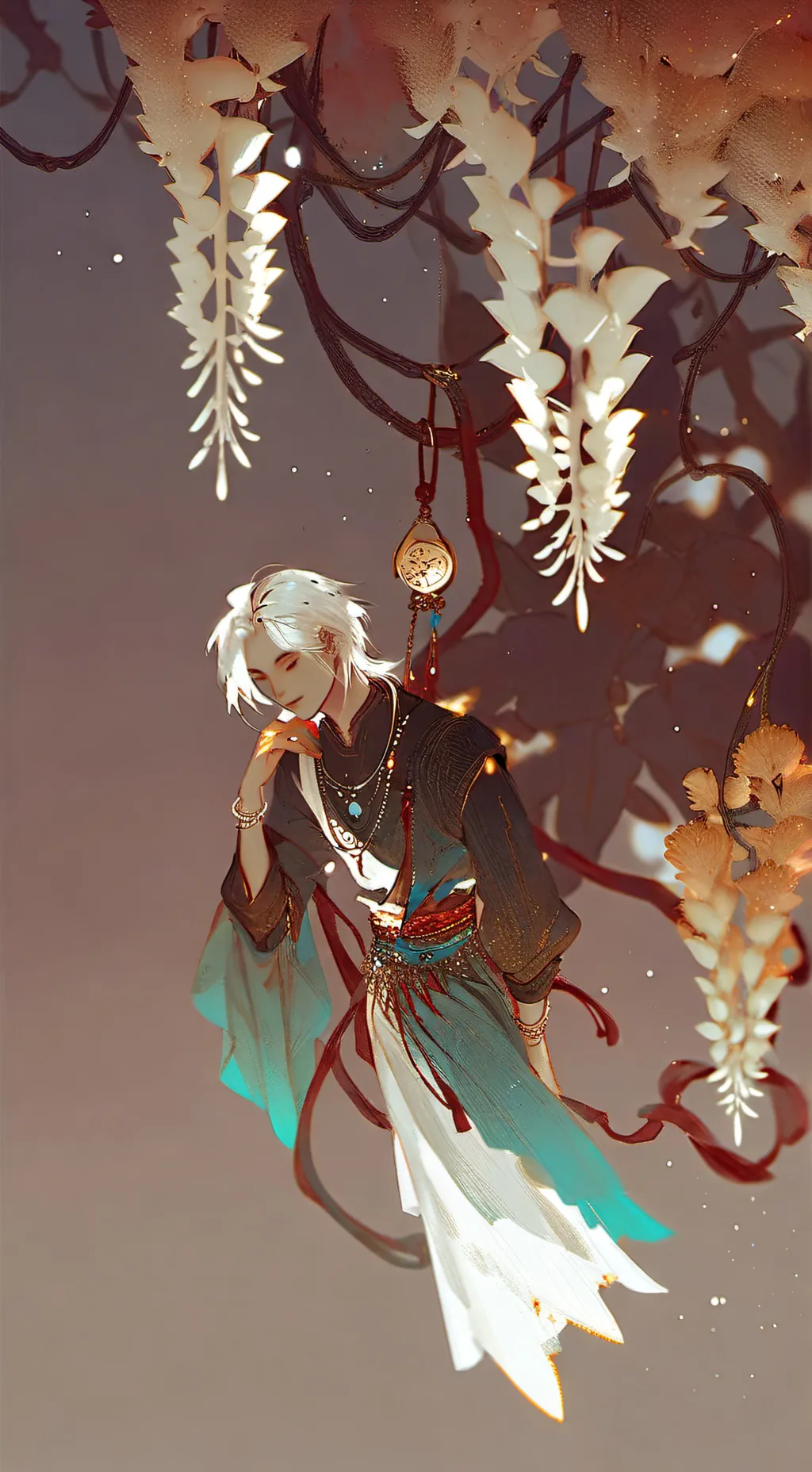 ai character: Blue eyes… background
