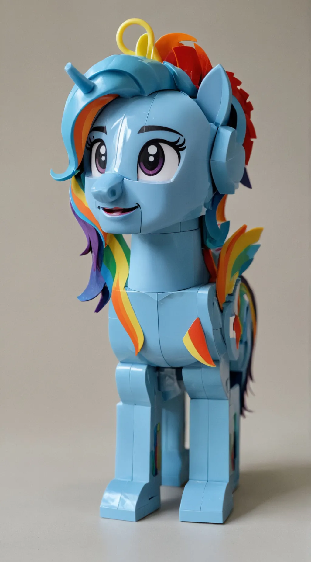 ai character: lego rainbow dash background