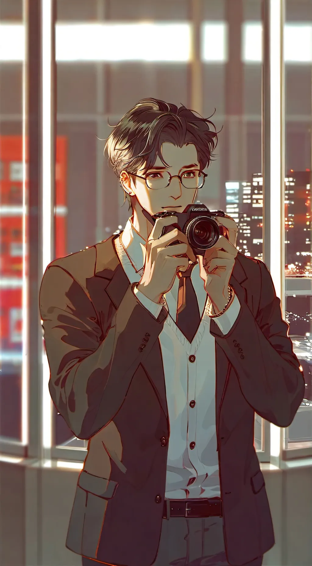 ai character: Brown cam background