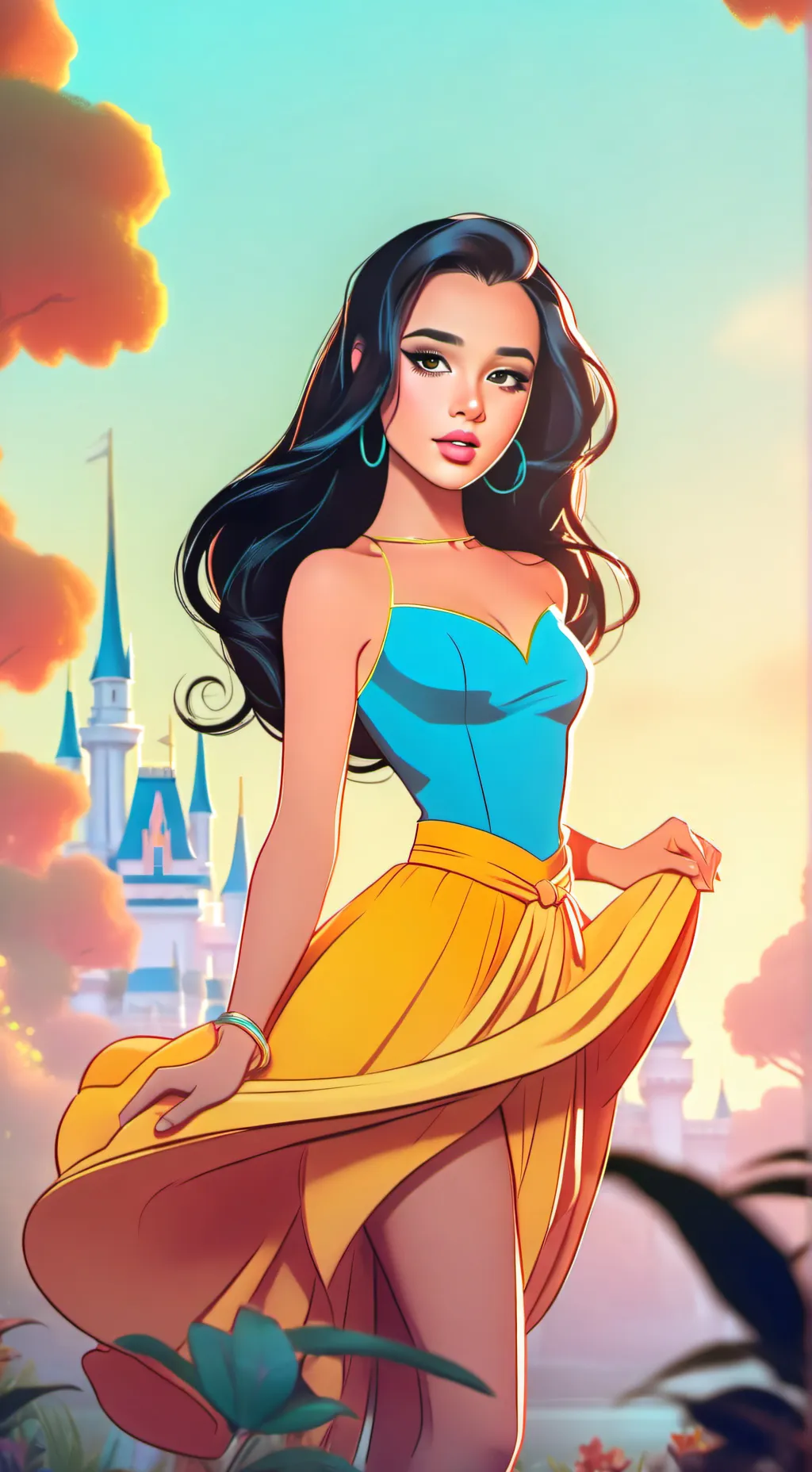 ai character: Alina  background