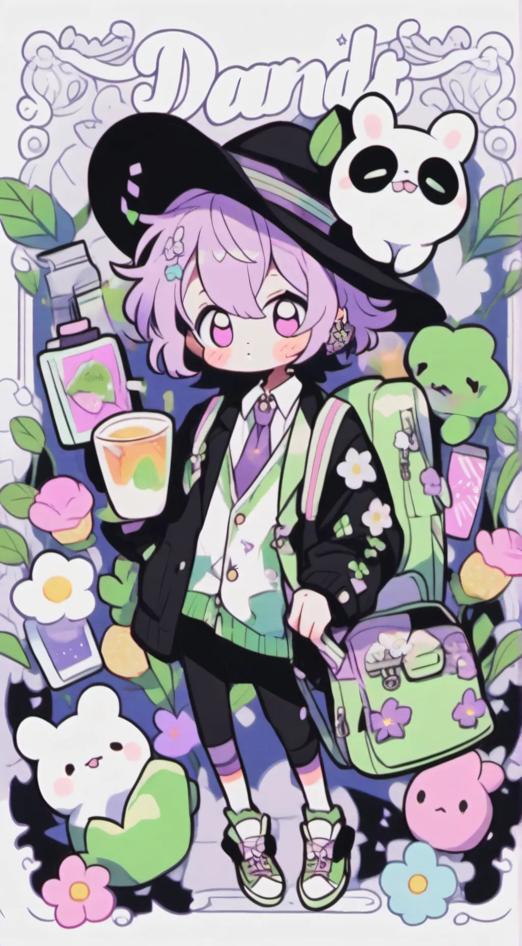 ai character: DW!  background