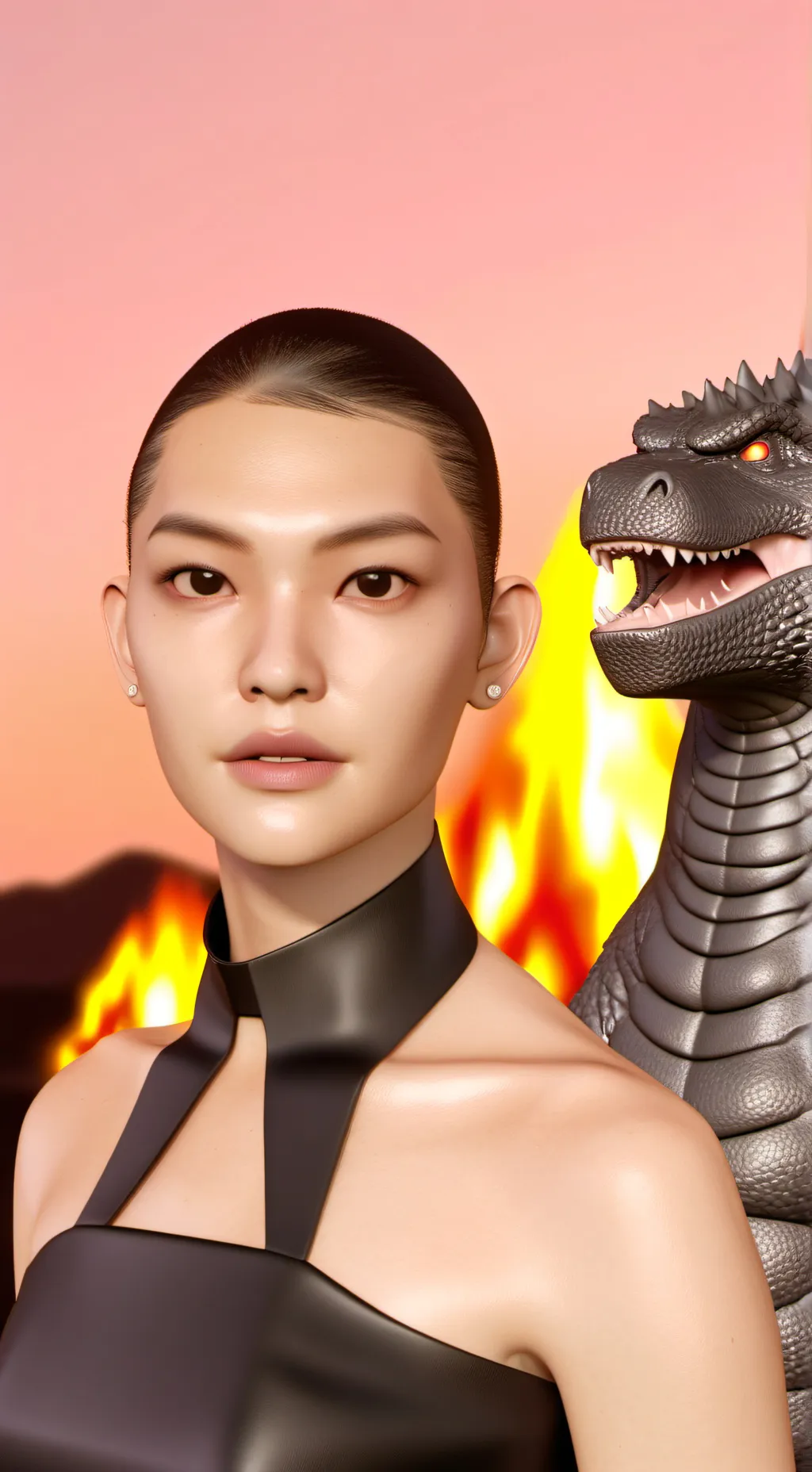 ai character: Dark tabasco background