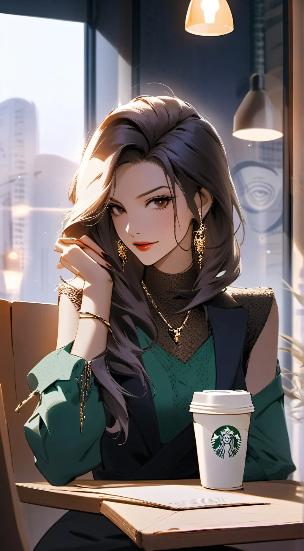 ai character: Karen: The Frappuccino Conundrum Queen background