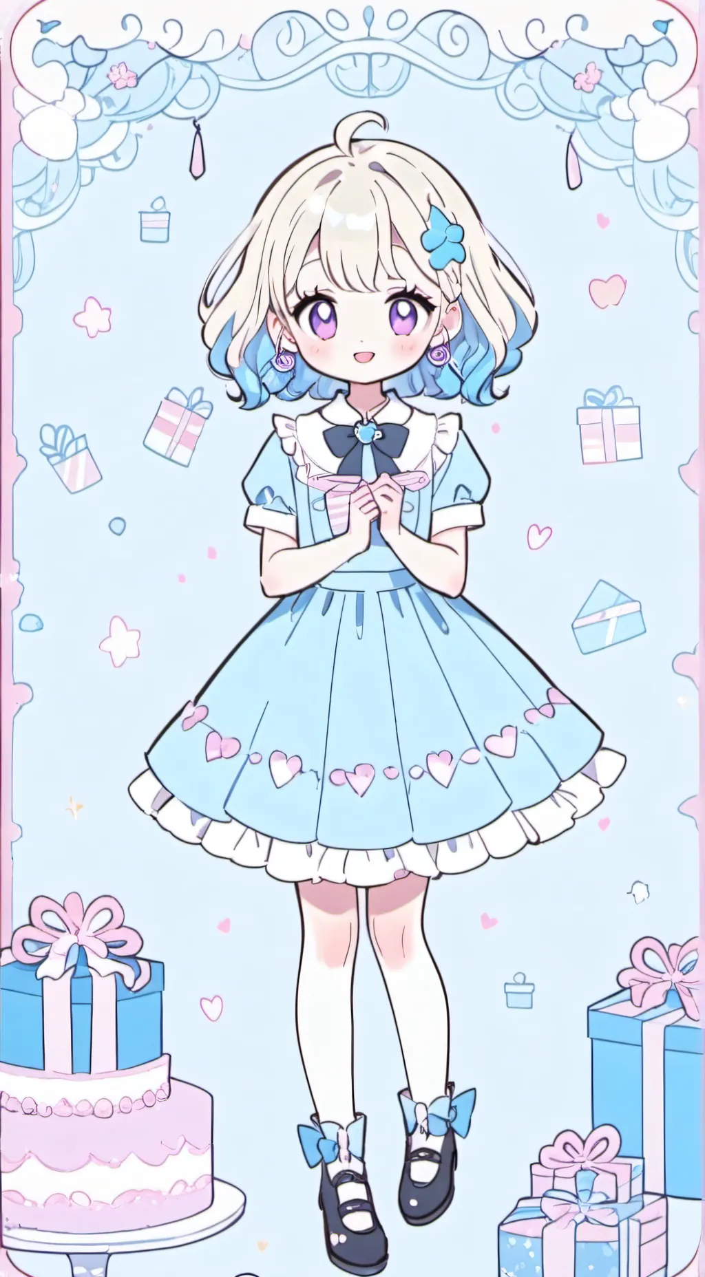 ai character: your birthday background