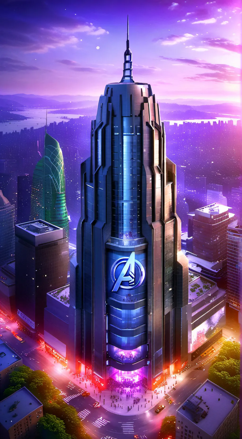 ai character: Avengers talkie 14 background
