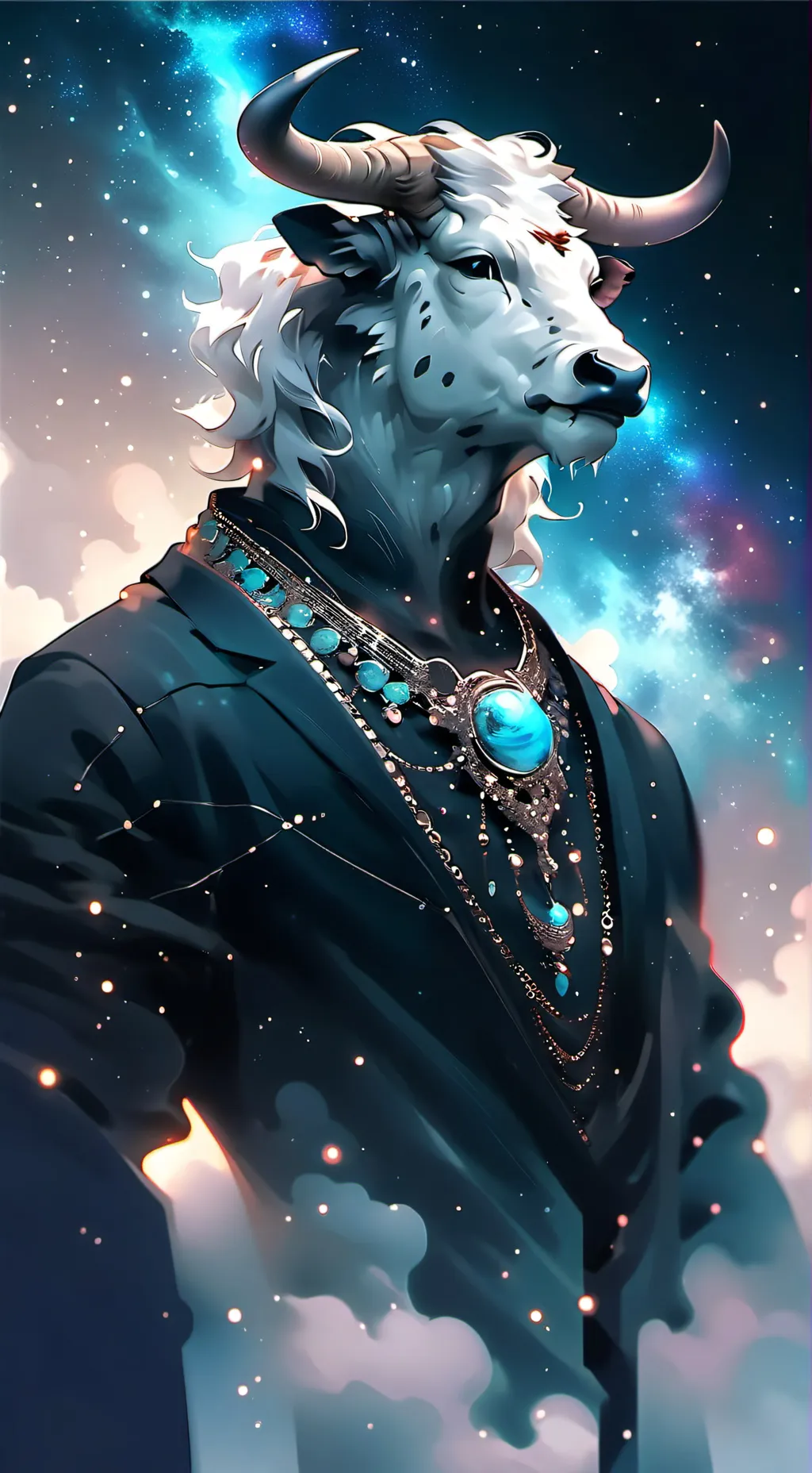 ai character: hybrid world background