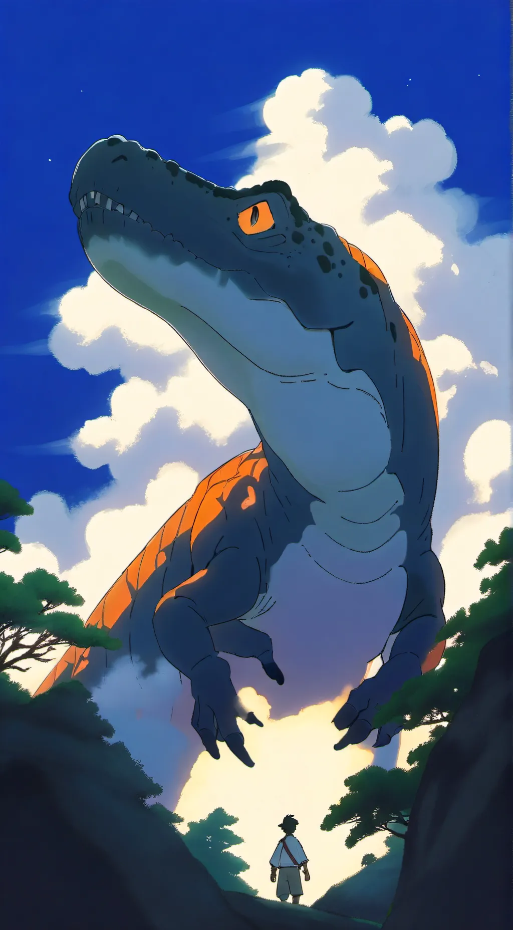 ai character: Jurassic park background