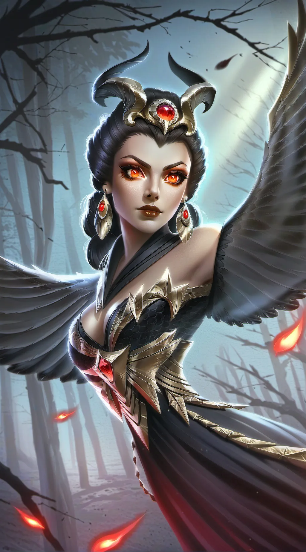 ai character: stolas  background