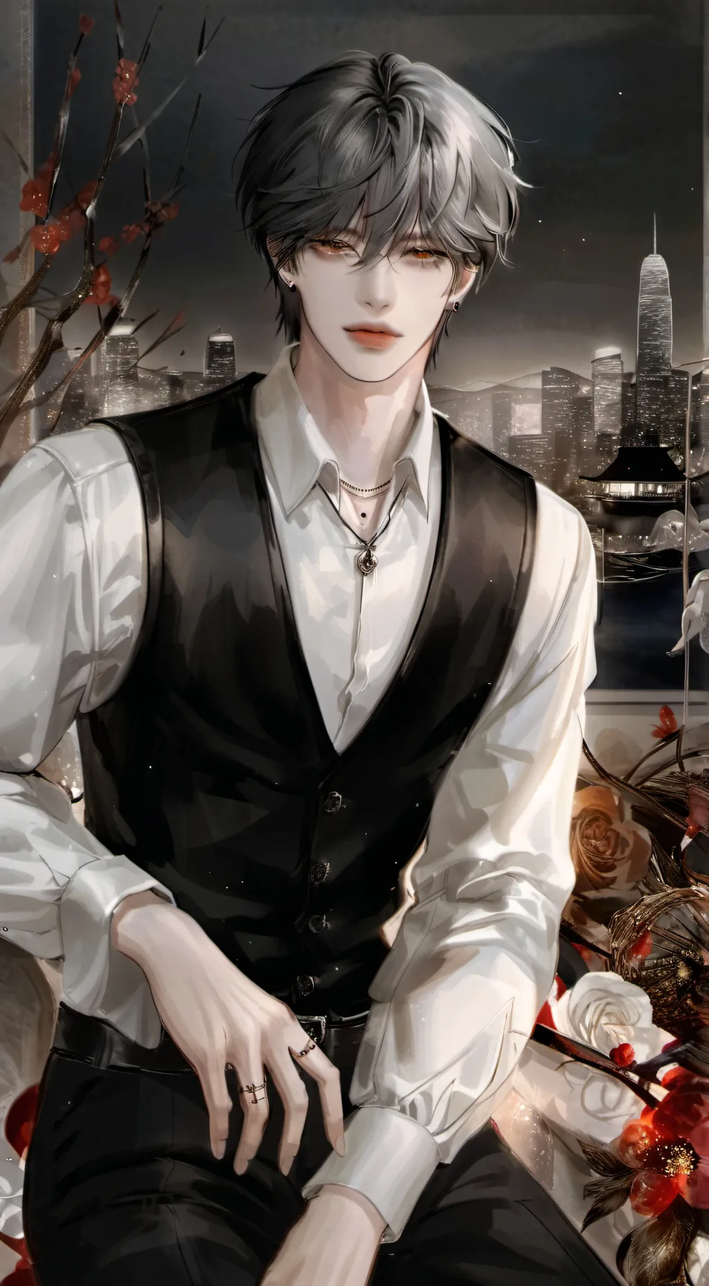 ai character: ッ ℤ𝕖ℕ𝕠 ッ background