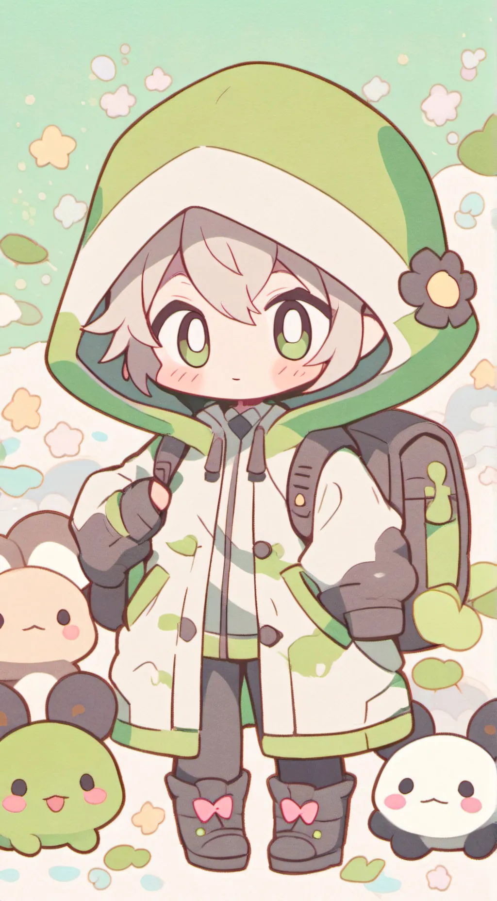 ai character: Hh urban explore background