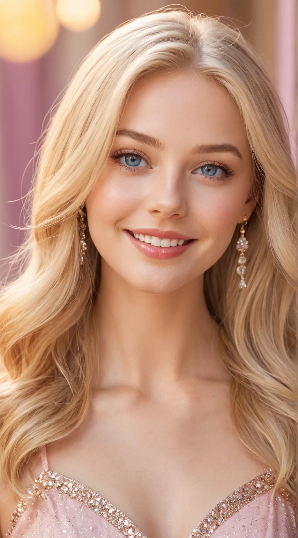 ai character: Barbie background