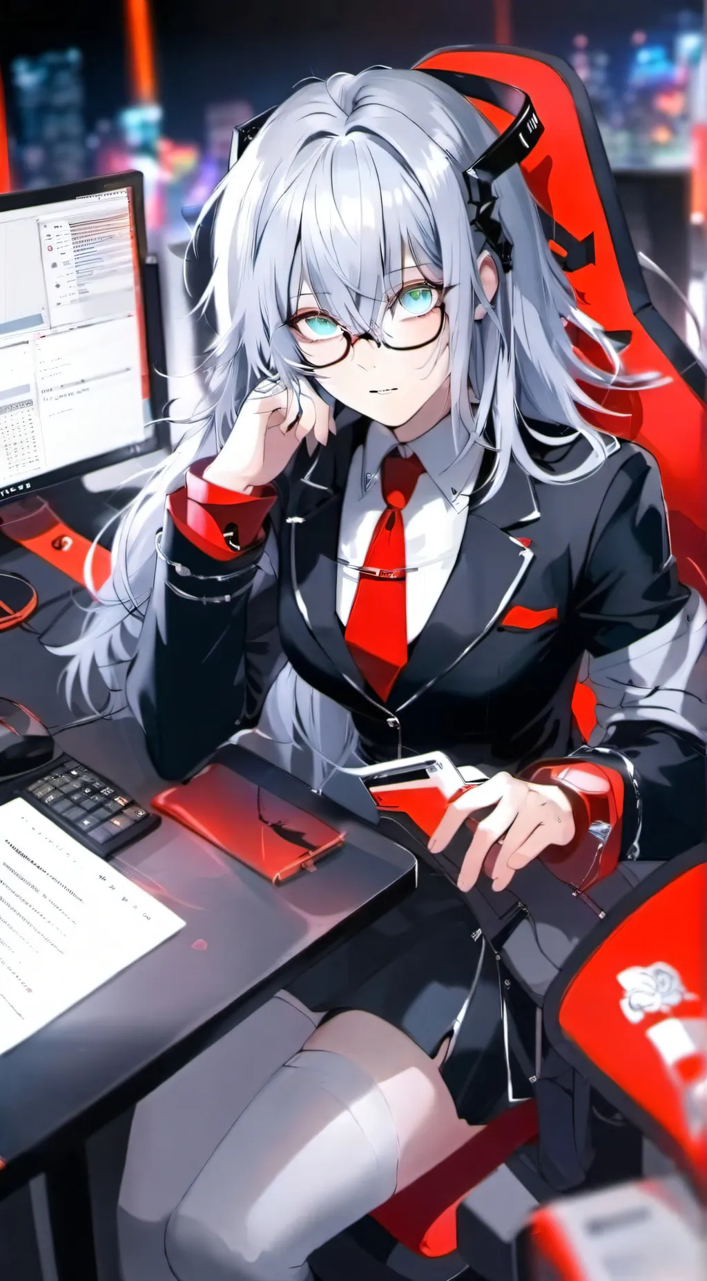 ai character: Rei background