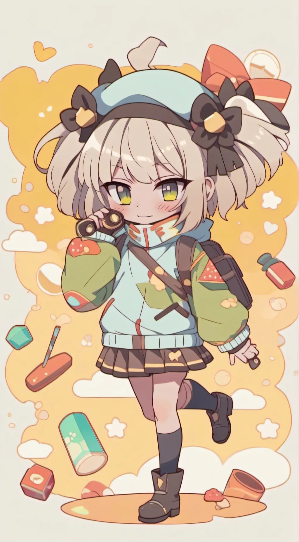 ai character: mha toga background