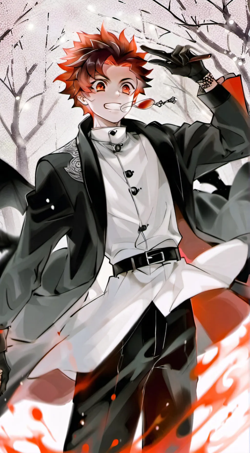 ai character: Kamado Tanjiro background