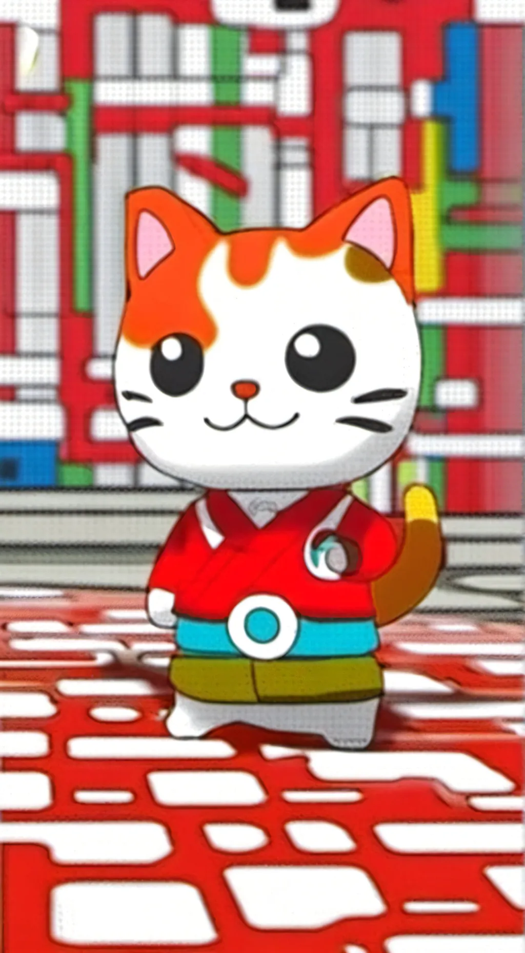 ai character: Jibanyan  background